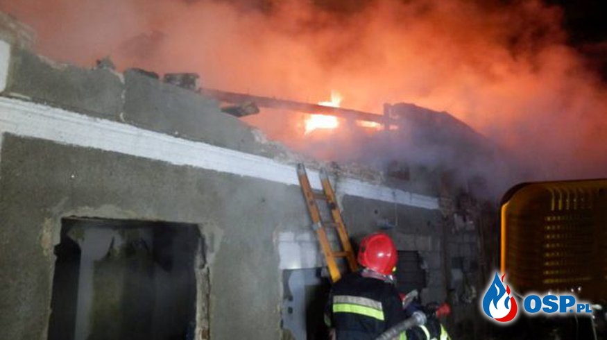 Pożar budynku przy ulicy Traugutta OSP Ochotnicza Straż Pożarna