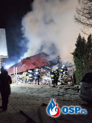 Ciała 5 osób znaleziono pod gruzami domu w Szczyrku. Wśród ofiar są dzieci. OSP Ochotnicza Straż Pożarna