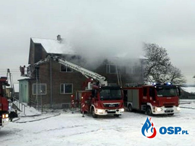 Strażak po służbie uratował sąsiadów z płonącego domu OSP Ochotnicza Straż Pożarna