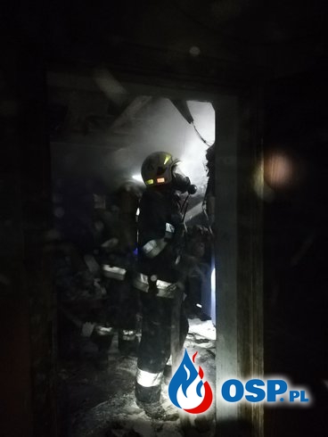 Pożar mieszkania - Bytnica 17.01.2019 OSP Ochotnicza Straż Pożarna
