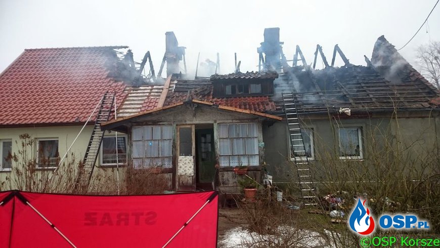 Tragiczny pożar w Nowej Wsi Małej. Nie żyją babcia, wnuczka i prawnuczka! OSP Ochotnicza Straż Pożarna