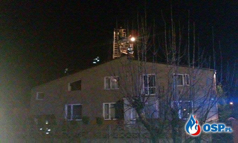 Pożar poddasza w budynku mieszkalnym m. Kołaczkowice Duże OSP Ochotnicza Straż Pożarna