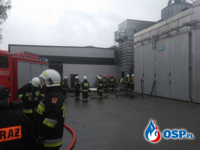 Turkowy - pożar w zakładzie stolarskim OSP Ochotnicza Straż Pożarna