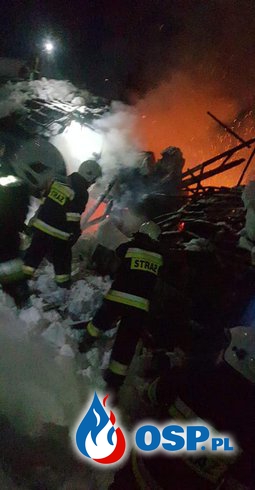 Pożar budynku mieszkalnego w Koszarawie Jałowiec OSP Ochotnicza Straż Pożarna