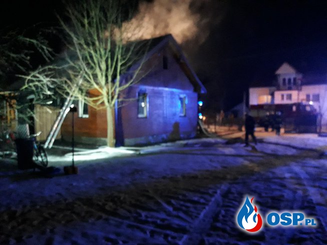 Pożar Domu OSP Ochotnicza Straż Pożarna