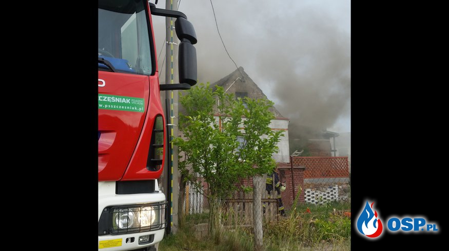 Pożar budynku mieszkalnego w miejscowości Stoki OSP Ochotnicza Straż Pożarna