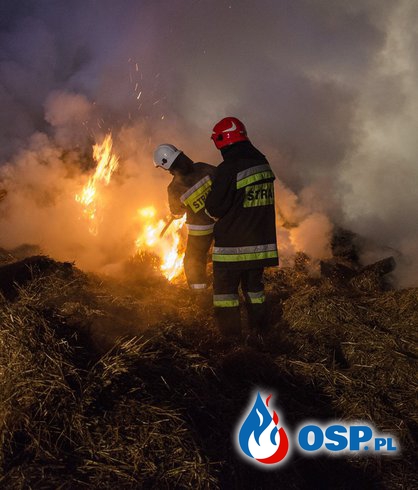 Pożar Drewnianej Stodoły w  Miejscowości Brzeźce (Gmina Stężyca) OSP Ochotnicza Straż Pożarna