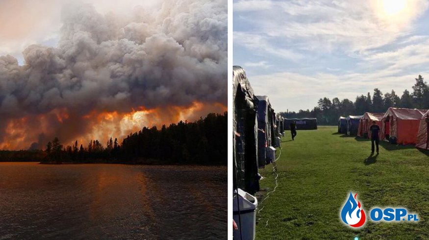 Polscy strażacy przystąpili już do działań gaśniczych w Szwecji. OSP Ochotnicza Straż Pożarna