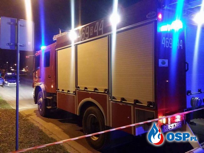 Wypadek w Polańczyku na ulicy Zdrojowej OSP Ochotnicza Straż Pożarna