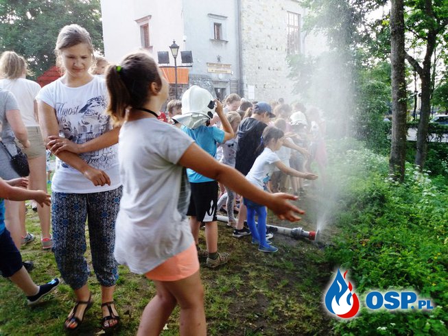 Pokazy sprzętu podczas pikniku rodzinnego w Wojciechowie OSP Ochotnicza Straż Pożarna