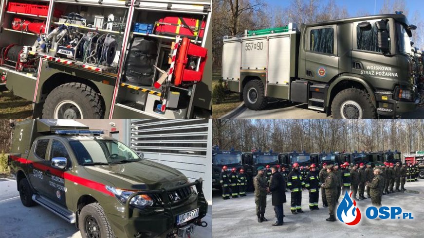 24 nowe samochody trafiły do Wojskowej Straży Pożarnej. OSP Ochotnicza Straż Pożarna