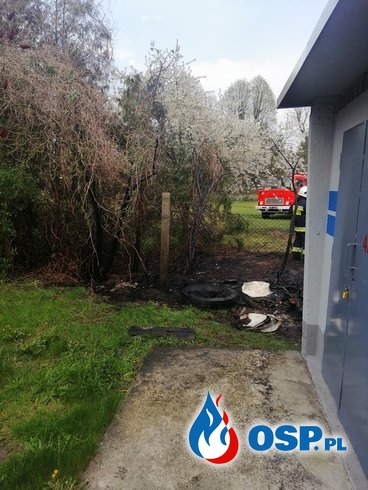 55/2019 Pożar trawy przy transformatorze OSP Ochotnicza Straż Pożarna