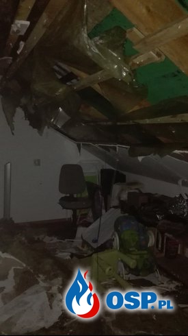 Pożar budynku mieszkalnego-Bielów 23.01.2017 OSP Ochotnicza Straż Pożarna