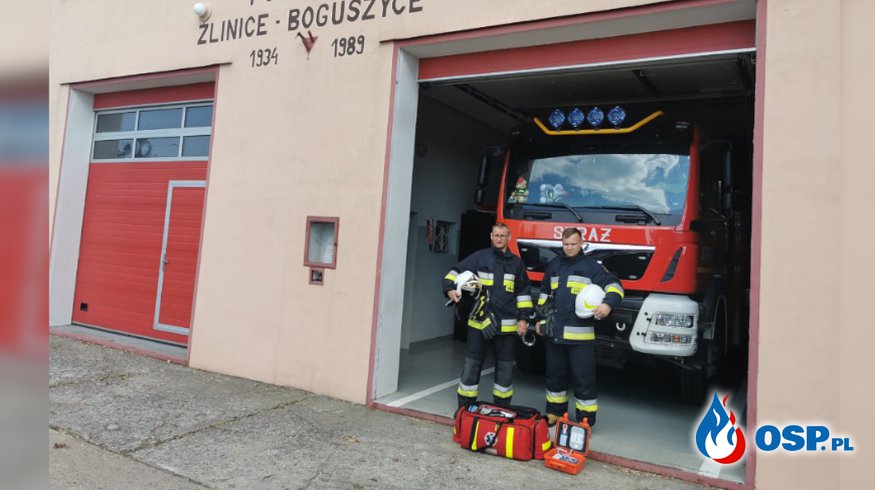 AED strażaków pomogło uratować życie. Dzięki defibrylatorowi uratowano 40-latka. OSP Ochotnicza Straż Pożarna