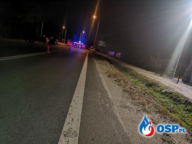Młody motocyklista zginął w wypadku w Bralinie OSP Ochotnicza Straż Pożarna