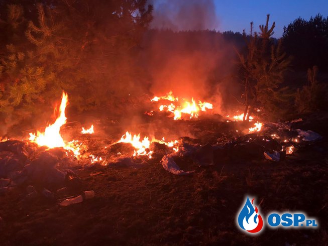 Pożar śmieci OSP Ochotnicza Straż Pożarna