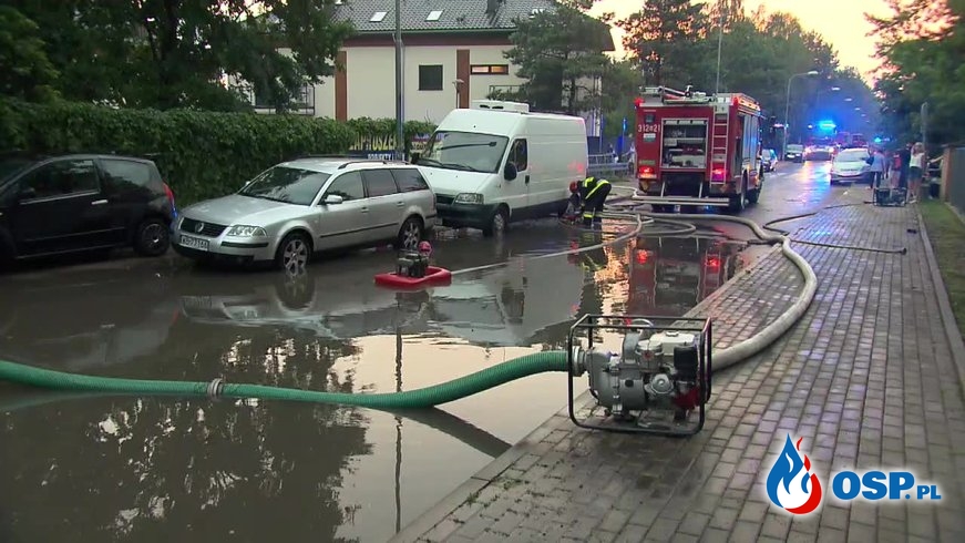 Ponad 900 interwencji strażaków po burzach i ulewach w całej Polsce OSP Ochotnicza Straż Pożarna