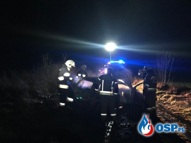 13/2020 Pożar porzuconego auta w Mętnie OSP Ochotnicza Straż Pożarna