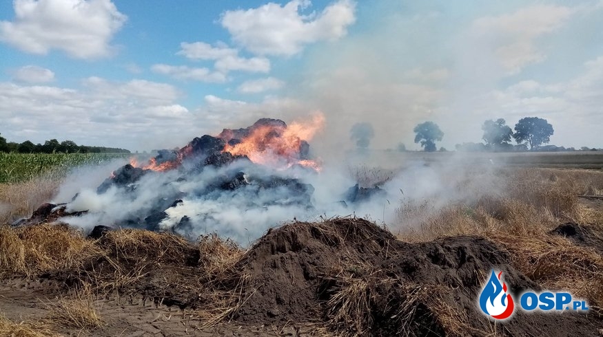 Pożar stogu w miejscowości Bąkowo OSP Ochotnicza Straż Pożarna