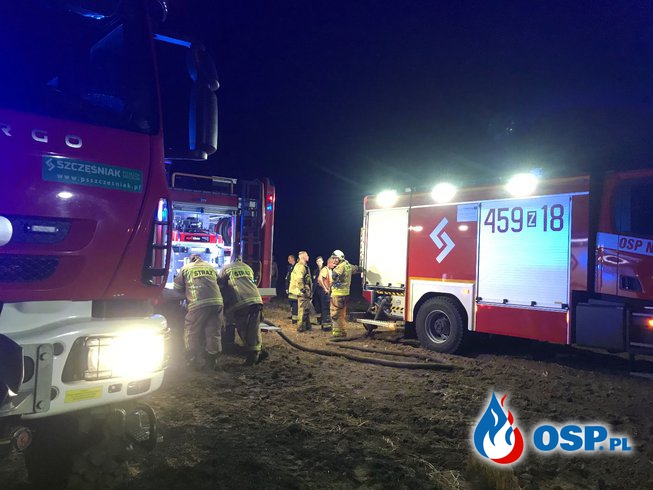 Pożar ścierniska i bel słomy OSP Ochotnicza Straż Pożarna
