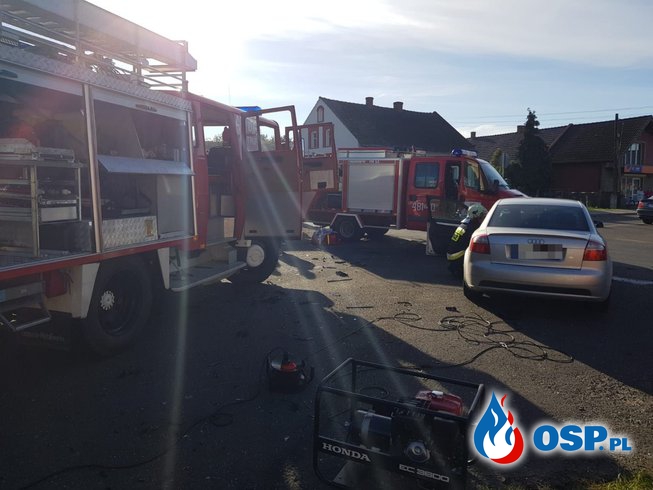 Groźny wypadek w miejscowości Pogórze OSP Ochotnicza Straż Pożarna