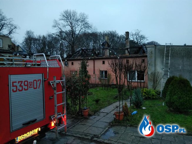 4 strażaków z rodzinami straciło dach nad głową po pożarze domu OSP Ochotnicza Straż Pożarna