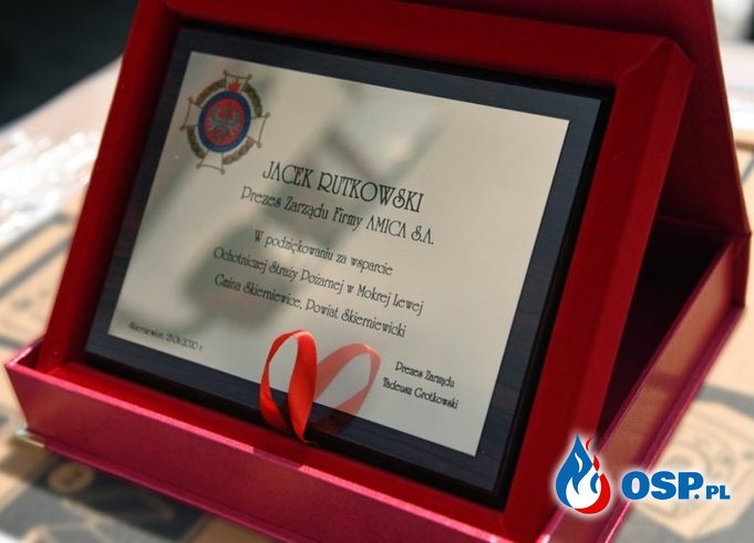 Amica wsparła strażaków z woj. łódzkiego OSP Ochotnicza Straż Pożarna