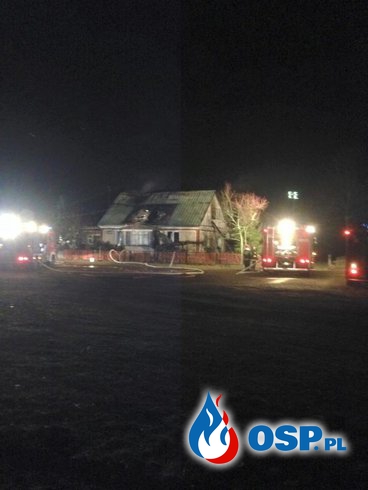 Pożar na Koloniach wsi Dryga OSP Ochotnicza Straż Pożarna