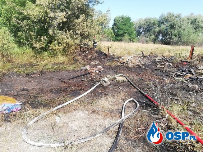 Pożar suchej trawy i śmieci OSP Ochotnicza Straż Pożarna