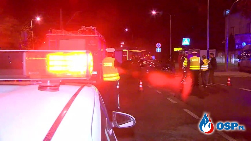 Śmiertelny wypadek na skrzyżowaniu w Łodzi OSP Ochotnicza Straż Pożarna