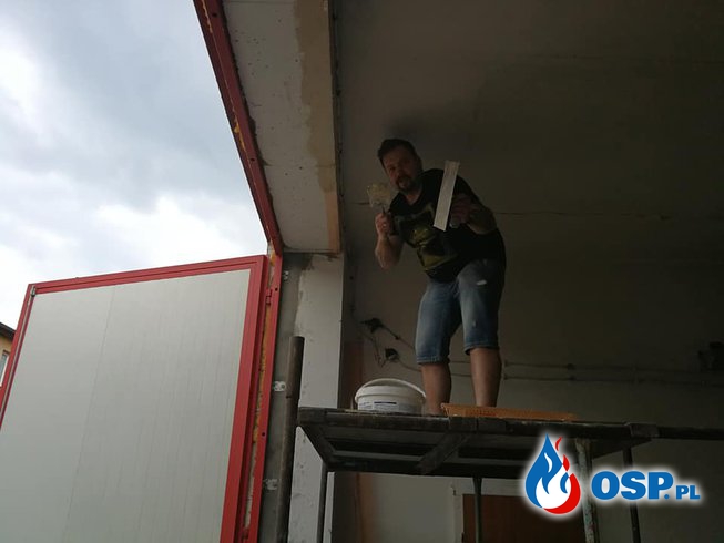 Remont boksu garażowego OSP Ochotnicza Straż Pożarna