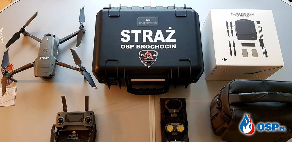 Dron pomoże strażakom w kierowaniu akcją z powietrza OSP Ochotnicza Straż Pożarna