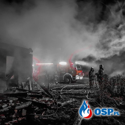 12-11-2018 (wtorek) Pożar poddasza domu wielorodzinnegoPodgóry OSP Ochotnicza Straż Pożarna