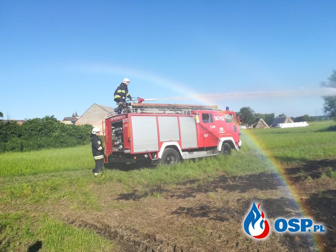 Pożar słomy OSP Ochotnicza Straż Pożarna
