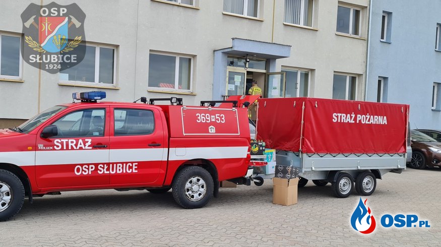 Wspieramy działania w organizowaniu pomocy humanitarnej dla Ukrainy OSP Ochotnicza Straż Pożarna