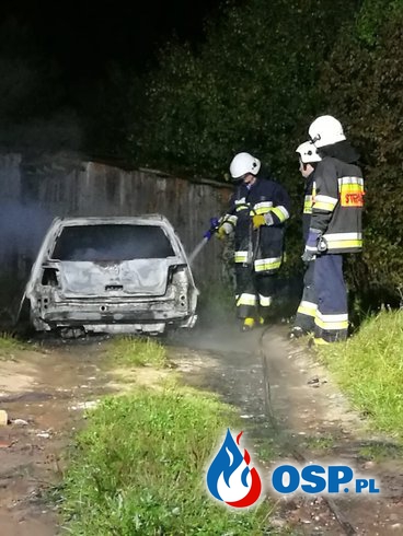 pożar samochodu 20-09-2018 OSP Ochotnicza Straż Pożarna