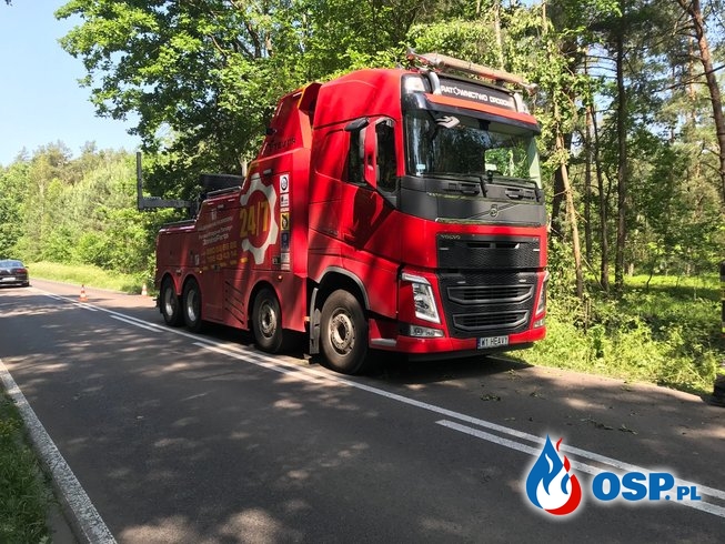 Wypadek ciężarówki OSP Ochotnicza Straż Pożarna