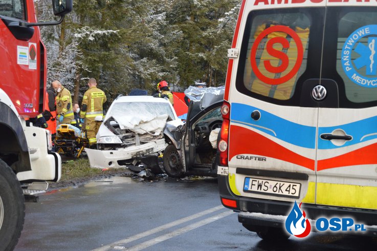 Strażak OSP ratował ofiary wypadku. "Dlaczego inni tylko stoją i się gapią?" OSP Ochotnicza Straż Pożarna