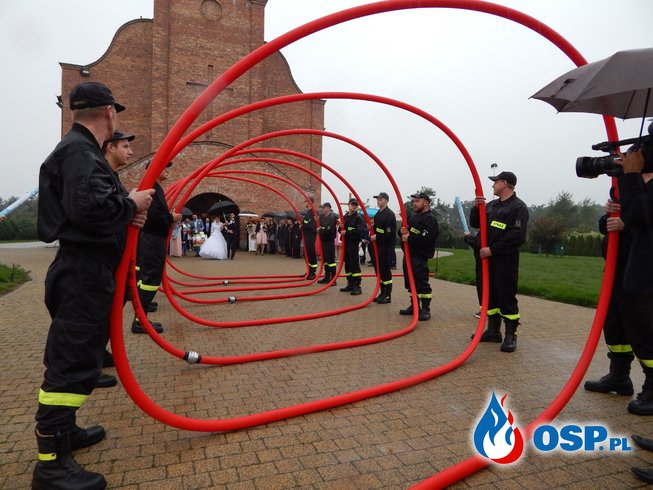 Ślub druha Damiana z OSP w Słupi pod Kępnem OSP Ochotnicza Straż Pożarna