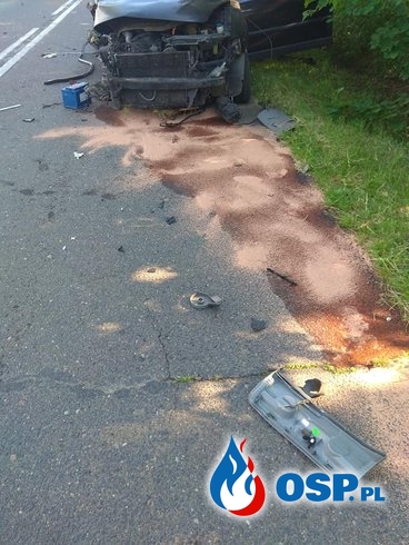 18-latka zginęła pod Wałczem. Samochód uderzył w drzewo. OSP Ochotnicza Straż Pożarna