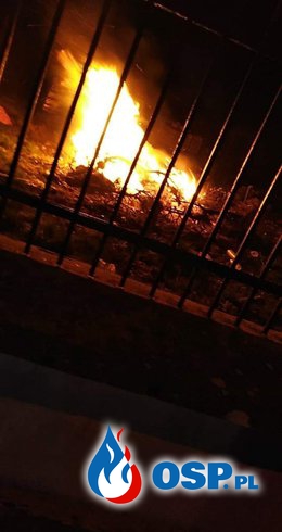 Pożar śmieci w miejscowości Chrostkowo! OSP Ochotnicza Straż Pożarna