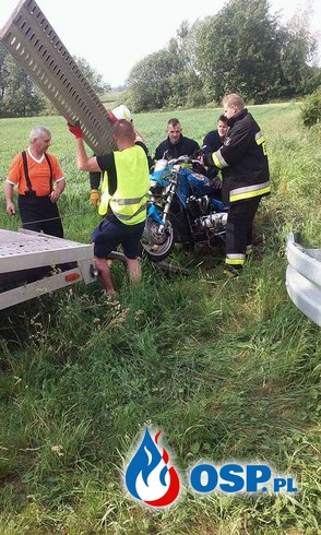 !!! Wypadek motocyklisty - poszukiwania !!! OSP Ochotnicza Straż Pożarna