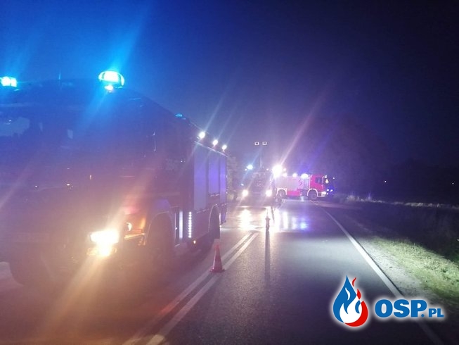 Wypadek autokaru z dziećmi OSP Ochotnicza Straż Pożarna