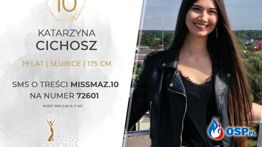 Mieszkanka Słubic przyszłą Miss Mazowsza? Wspieramy Kasię! OSP Ochotnicza Straż Pożarna