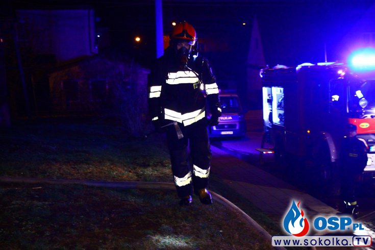 Groźny pożar domu w Sokółce OSP Ochotnicza Straż Pożarna