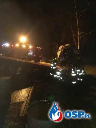 Wypadek droga krajowa numer 19 OSP Ochotnicza Straż Pożarna