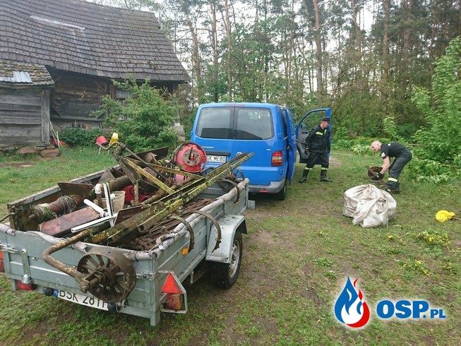 Strażacy zebrali ponad 40 ton złomu. Pieniądze przeznaczą na sprzęt ratowniczy. OSP Ochotnicza Straż Pożarna