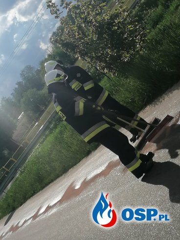 [Zdarzenie nr 4] Plama oleju na drodze Morzewo-Krzewina / Krzewina-Milcz OSP Ochotnicza Straż Pożarna