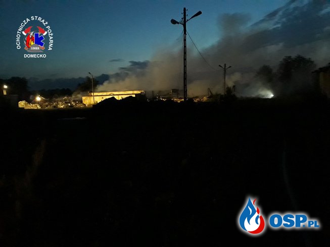 Pożar śmieci w Dąbrowie OSP Ochotnicza Straż Pożarna