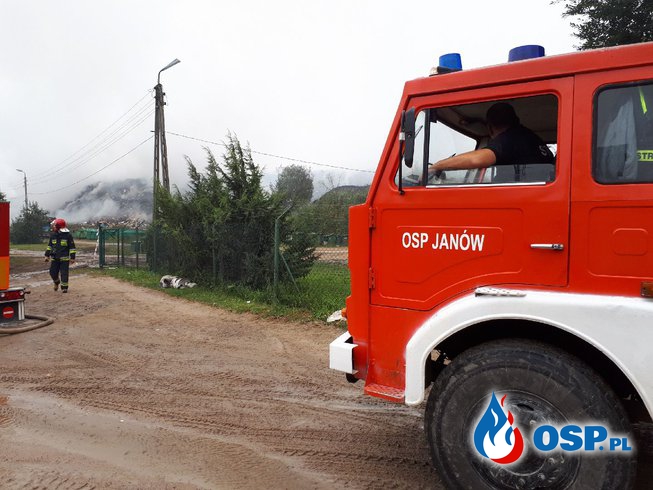 Pożar wysypiska śmieci w Studziankach OSP Ochotnicza Straż Pożarna